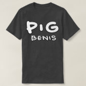 pig benis  tシャツ (デザイン正面)