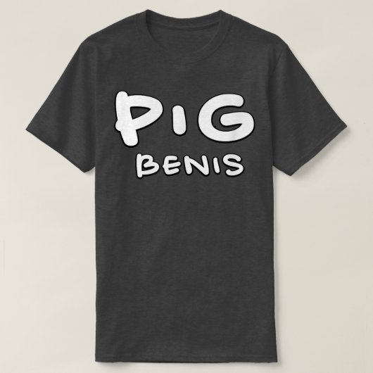 pig benis  tシャツ (デザイン正面)