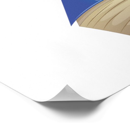 Pig Dancing On A Book Poster ポスター (角)