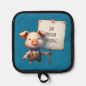 Pig - Eat More People Oven Mitt 鍋敷き (正面)