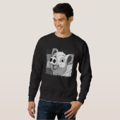 Pig Face, Animal Lover For Men Women, Farming Farm スウェットシャツ (正面フル)
