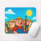 Pig Farming Committee Pax Baculum マウスパッド (マウス)