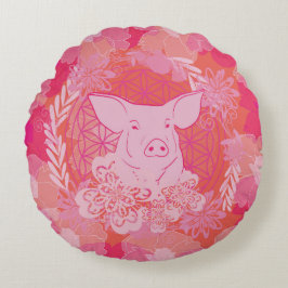 PiG Flower of life ラウンドクッション