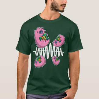 Pig Fly Around Frequency Waves Ham Radio Operator Tシャツ