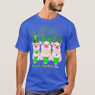 Pig Happy St Patricks Day Family Farmer Farming Lo Tシャツ