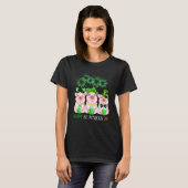 Pig Happy St Patricks Day Family Farmer Farming Lo Tシャツ (正面フル)