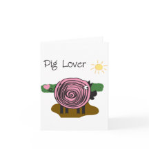 Pig Loverノートカード
