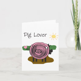 Pig Loverノートカード カード