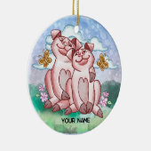 Pig Lovers   セラミックオーナメント (右)