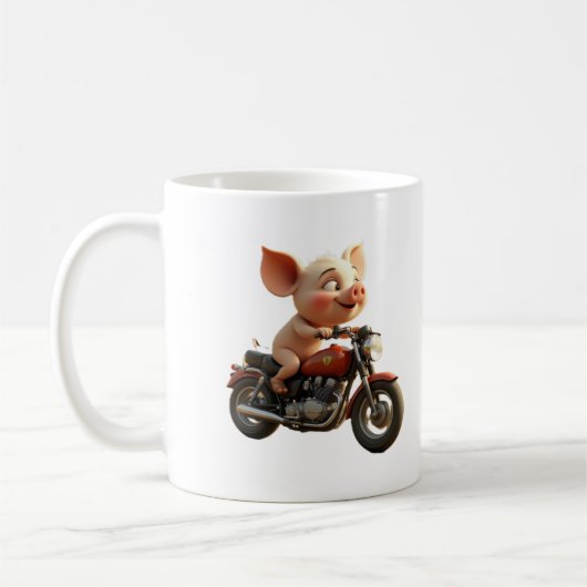 pig on a hog mug コーヒーマグカップ (左)