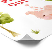 Pig out poster. Farm animals birthday ポスター (角)