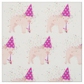 Pig Partying – 動物のパーティー ファブリック (見本)