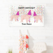 Pig Partying - Animals at Birth Party 横断幕 (インサイチュ)