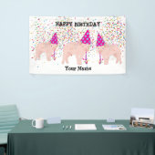 Pig Partying - Animals at Birth Party 横断幕 (トレードショー)