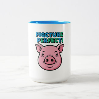 Pig Picture Perfect Design ツートーンマグカップ