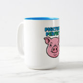 Pig Picture Perfect Design ツートーンマグカップ (正面左)