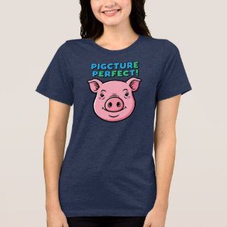 Pig Picture Perfect Design トライブレンドＴシャツ