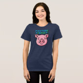 Pig Picture Perfect Design トライブレンドTシャツ (正面全面)