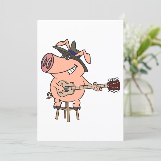 Pig Playing The Blues 招待状