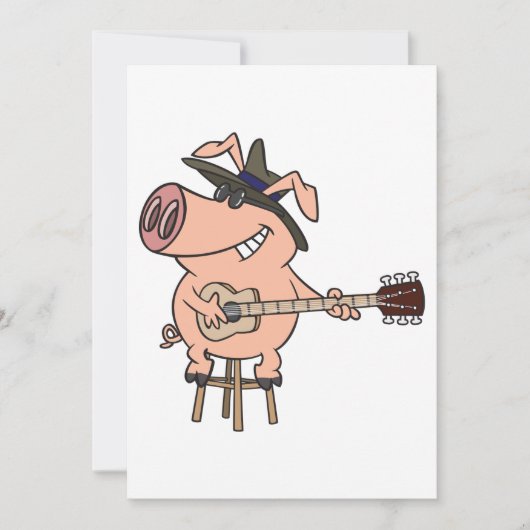 Pig Playing The Blues 招待状 (正面)