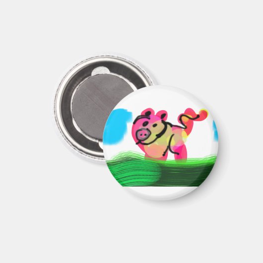 Pig spring  マグネット (正面/裏面)