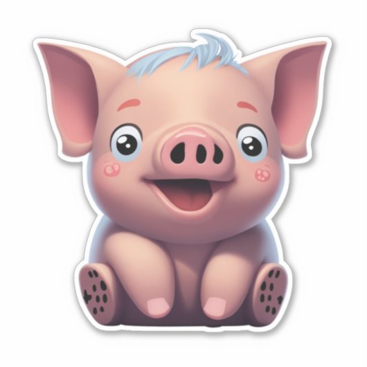 Pig Stickersでステッカー革命に参加 シール (正面)