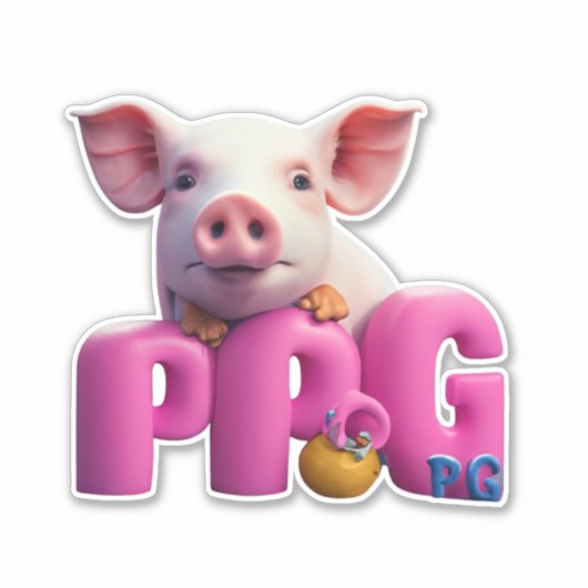 Pig Stickersでステッカー革命に参加 シール (正面)