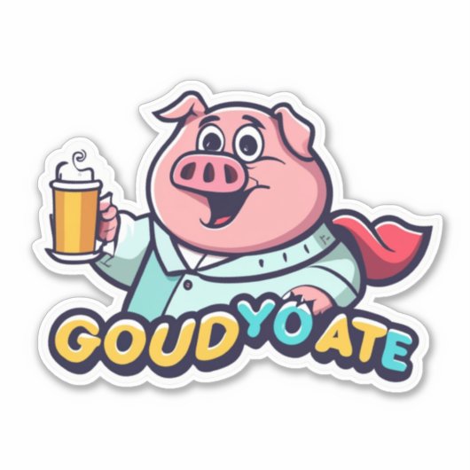 Pig Stickersのインスパイアステッカーギャラリーを見る シール (正面)