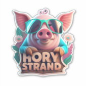 Pig Stickersスタンプの世界 シール (正面)