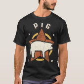 Pig Vintage Retro Classic Animal Tシャツ (正面)