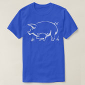 Pig With Piglet  Tシャツ (デザイン正面)