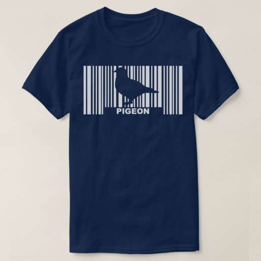 Pigeon Barcode 2 Tシャツ (デザイン正面)
