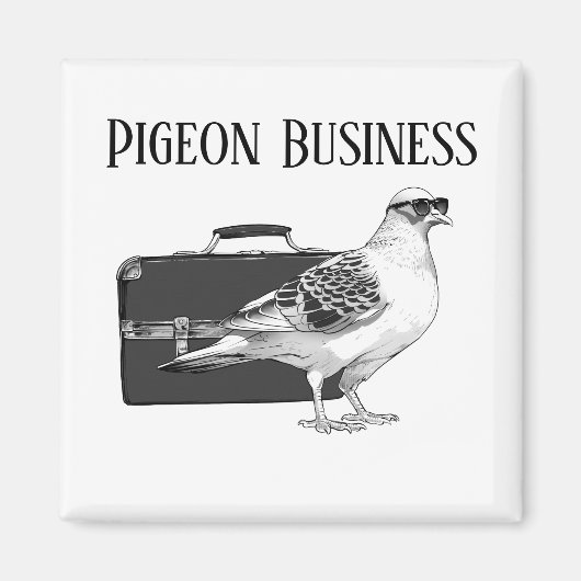 Pigeon Business （バックパックなし） マグネット (正面)