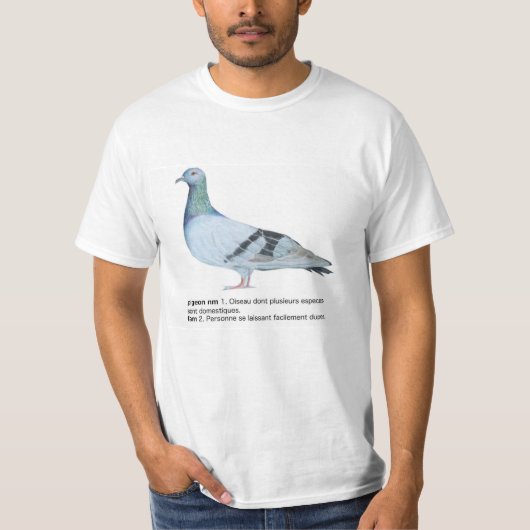 Pigeon by NuancesdePigeon Tシャツ (正面)