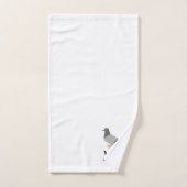 Pigeon Design Monogrammed バスタオルセット (ハンドタオル)