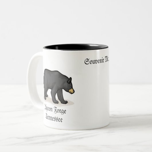 Pigeon Forgeテネシー州のマグ ツートーンマグカップ (正面左)