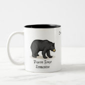 Pigeon Forgeテネシー州のマグ ツートーンマグカップ (左)