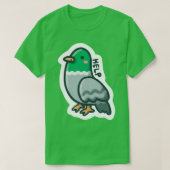 Pigeon Help Tシャツ (デザイン正面)