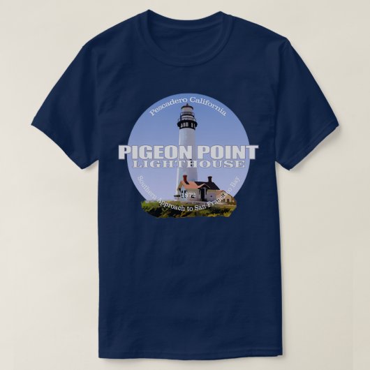 Pigeon Point Lighthouse 15 Tシャツ (デザイン正面)
