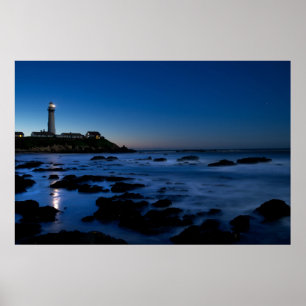 Pigeon Point Lighthouse Half Moon Bay, Ca ポスター