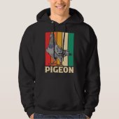 Pigeon Racing Birding Birdwatching Birdwatcher Ret パーカ (正面)