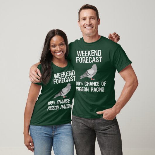 Pigeon Racing   Funny Weekend Forecast Tシャツ (ユニセックス)