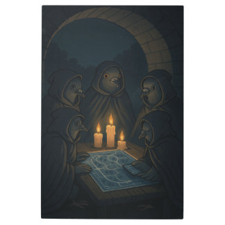 Pigeon Secret Society – Urban Shadows and Feathery メタルプリント