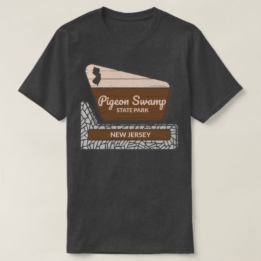 Pigeon Swamp State Park New Jersey Entrance Welcom Tシャツ (デザイン正面)