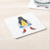 Pigeon with Shoes スクエアペーパーコースター (アングル)
