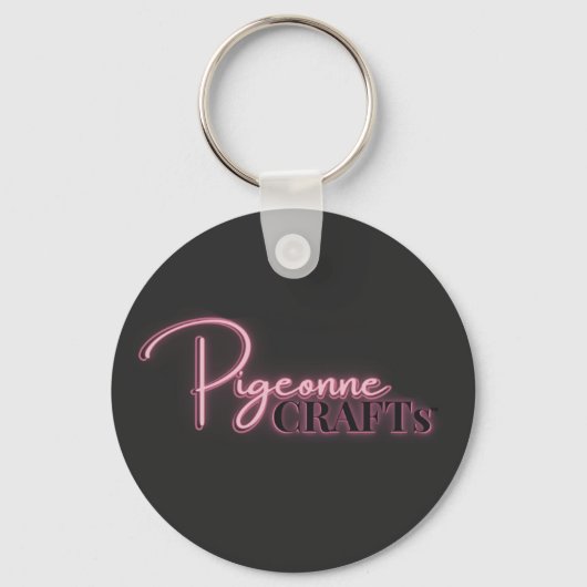 Pigeonne Crafts Logo– Keychain キーホルダー (正面)