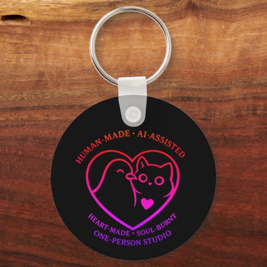 Pigeonne Crafts Logo v2 – Keychain キーホルダー (裏面)