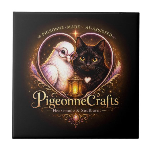 PigeonneCrafts ハートメイド タイル (正面)
