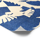 Pigeons in White and Blue ポスター (角)