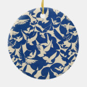 Pigeons in white and blue Rijksmuseum Amsterdam セラミックオーナメント (裏面)